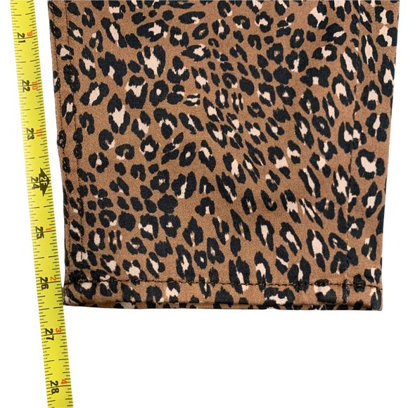Jen 7 7 For All Mankind High Waist Cheetah Print Ankle Skinny  Plus Size… - Picture 12 of 15